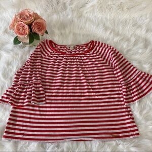 MICHAEL Kors stripes blouse, bell sleeves
